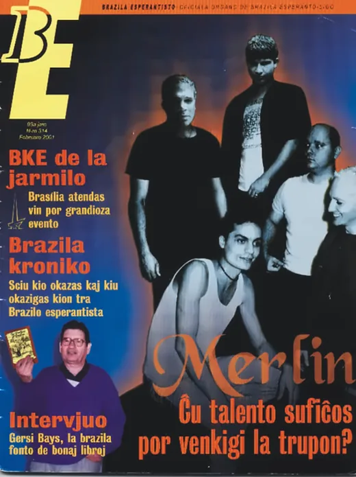Capa da revista BE com a Banda Merlin