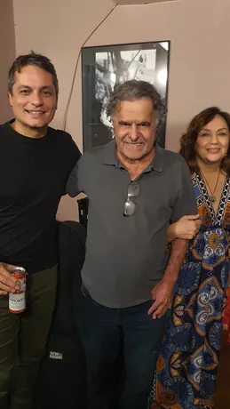 Aldrin Gandra ao lado de Murilo Antunes e Jane Duboc